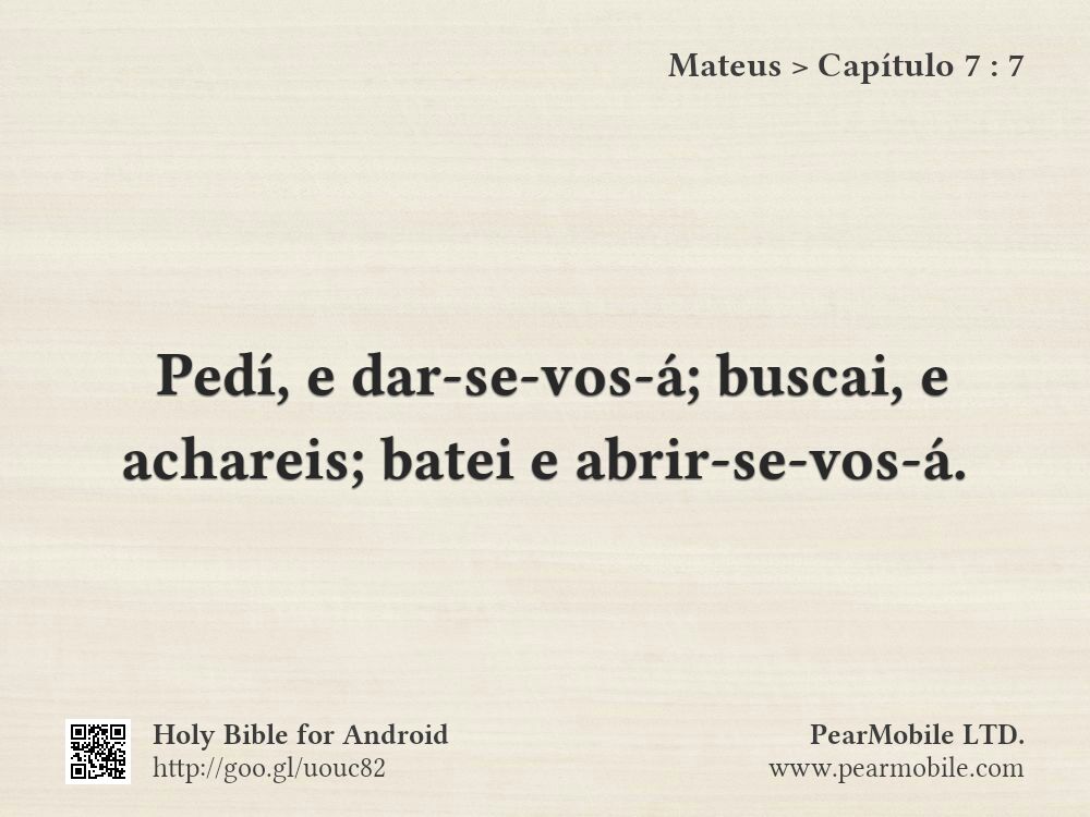 Mateus, Capítulo 7:7